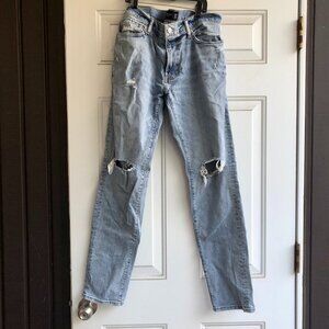 [MEN]Abercrombie & Fitch Skinny Stretch Distressed Jeans W32 L32 (Loose fit W34)